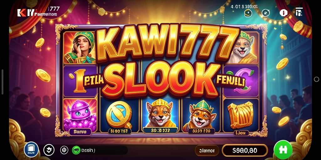Tampilan gameplay KAWI777 yang menegangkan dan penuh warna.