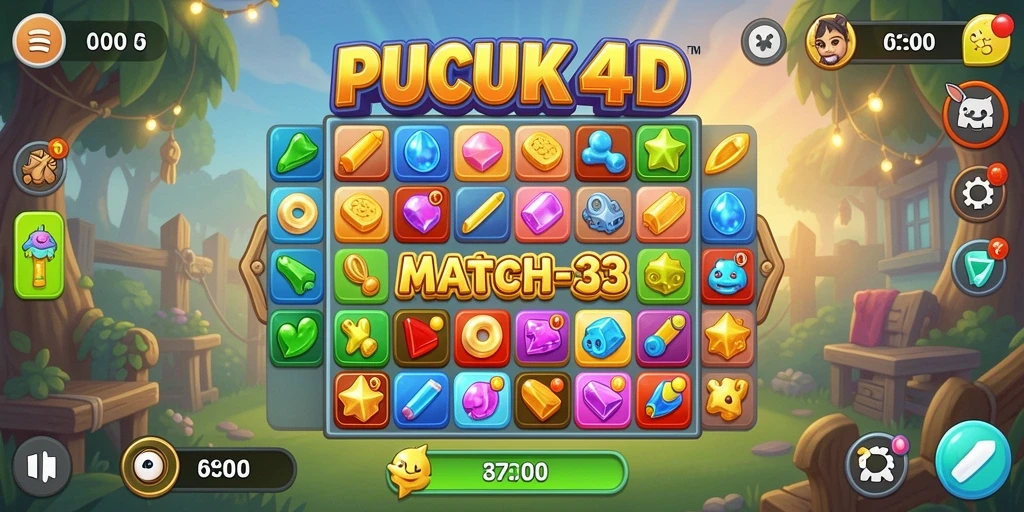 Tampilkan gameplay seru di PUCUK4D dengan mekanik Match-3.