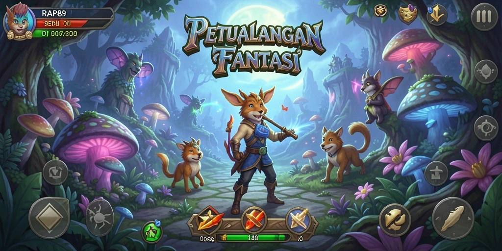 Tampilan gameplay RAP89 yang memukau dan seru saat menjelajahi dunia petualangan.
