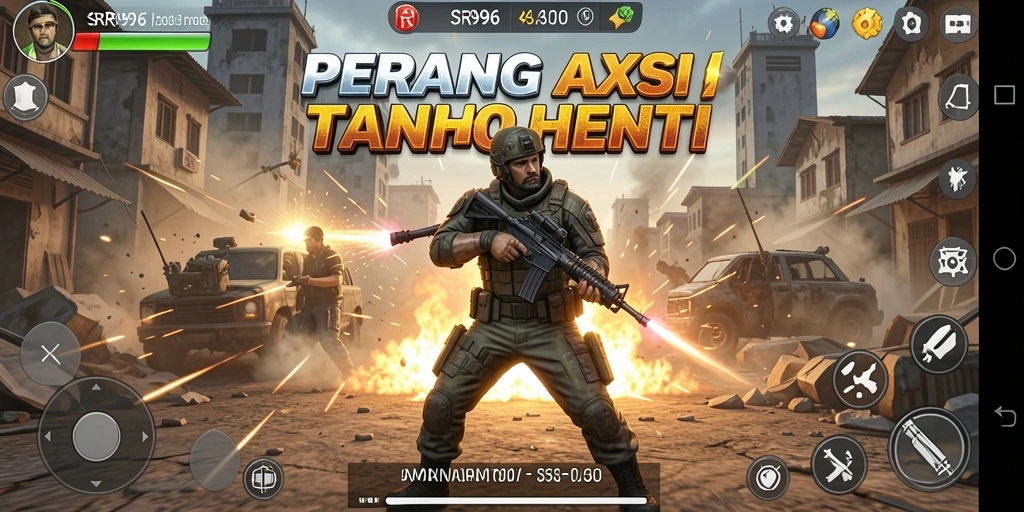 Gameplay SR996 yang mendebarkan dengan aksi intens.